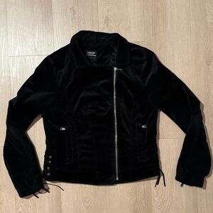 Ashley Outerwear Black Velvet Jacket
